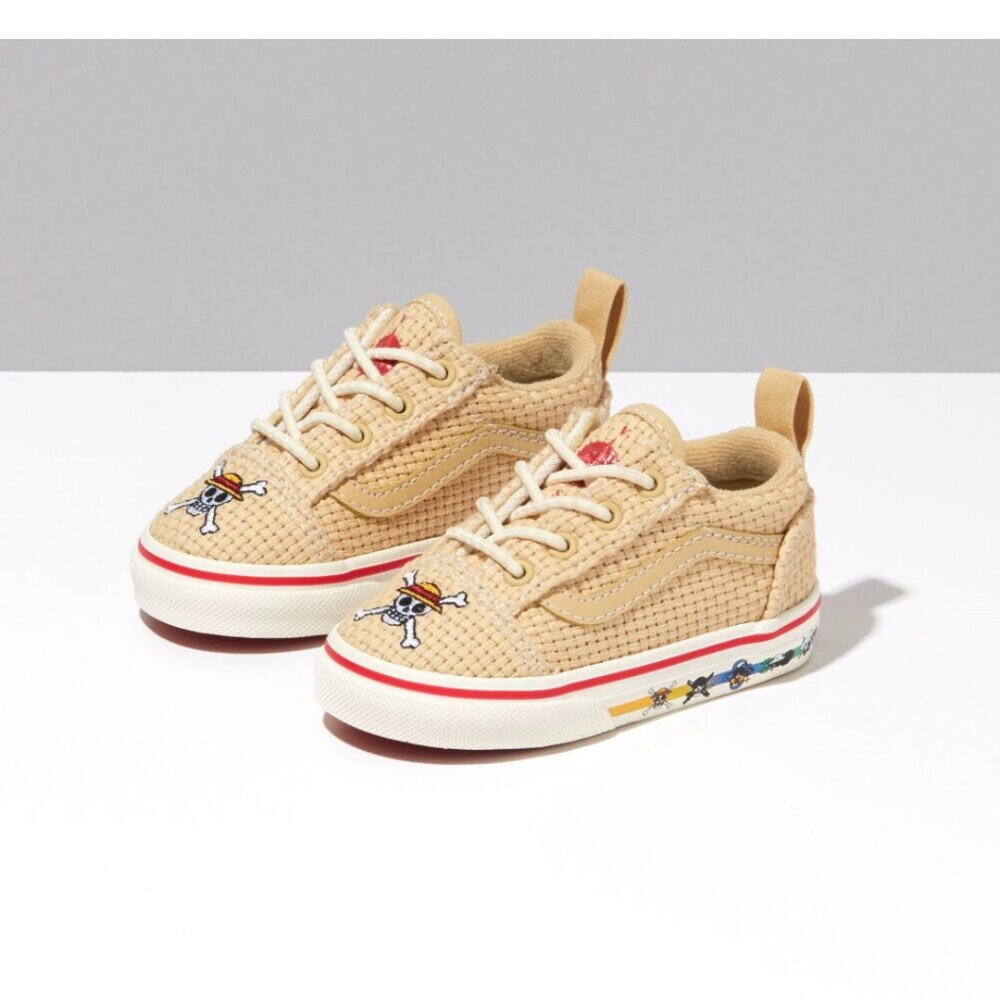 TODDLER VANS X ONE PIECE OLD SKOOL ELASTIC LACE